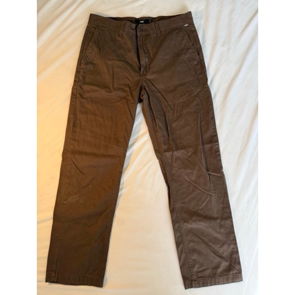 Vans Relaxed Fit Chino Pants Mens 33 Brown Skate Workwear Trousers